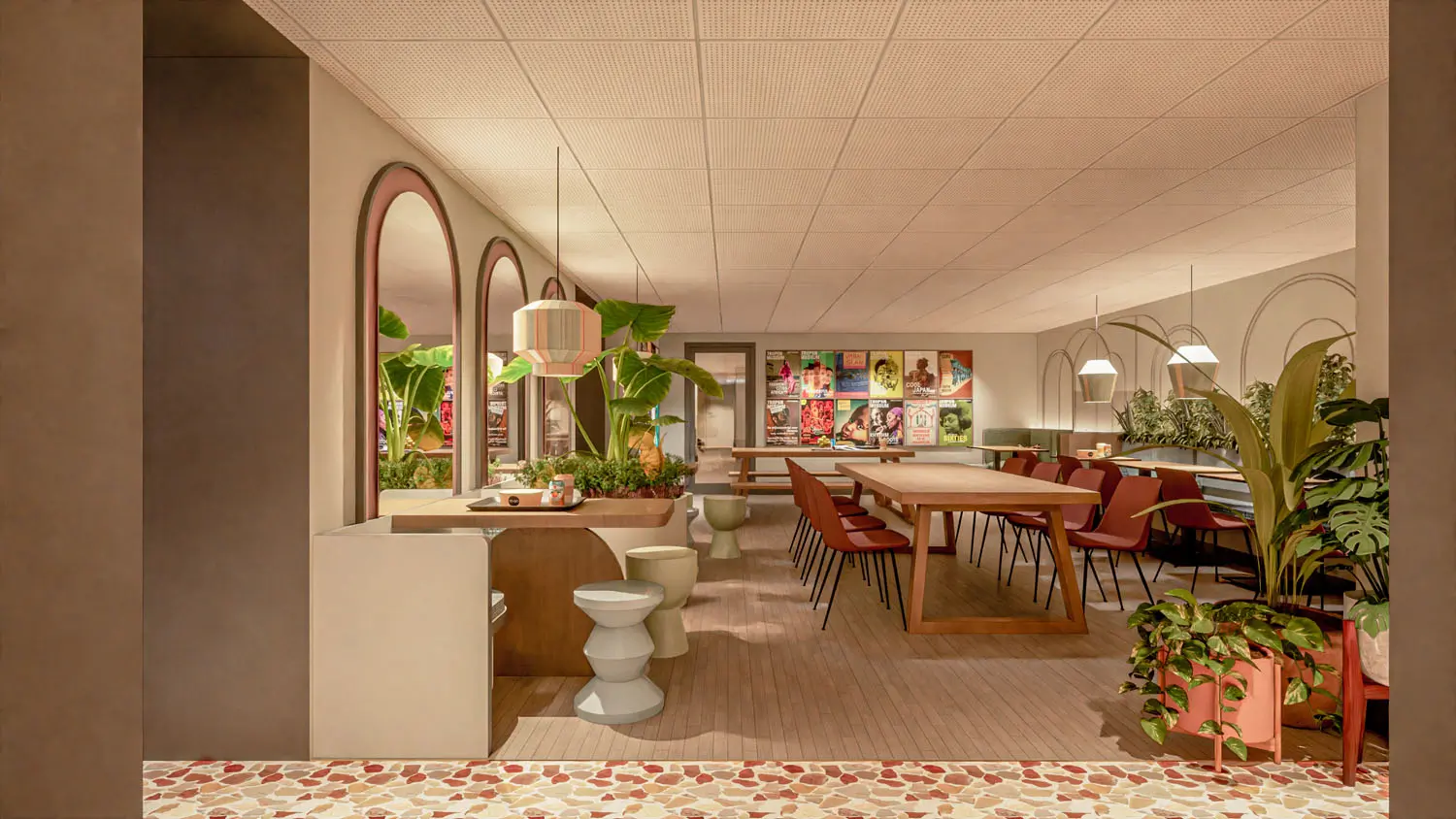rendering - tropenmuseum - amsterdam - cafe - renoveren - enzo architectuur N interieur - design