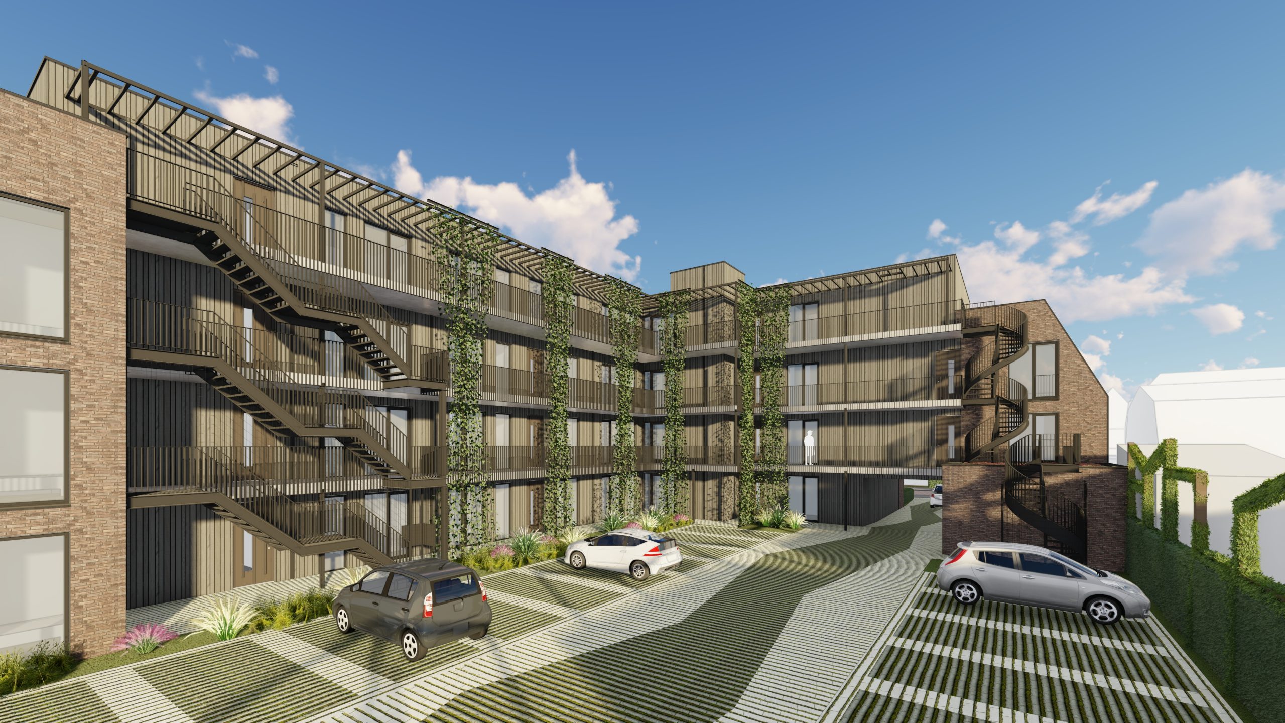 technische tekening appartementen Nieuw-Vennep